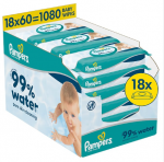 PAMPERS niisked salvr&auml;tikud Wipes Aqua, 60x18 vnt., 80871792