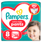 PAMPERS p&uuml;ksm&auml;hkmed Pants, 8 suurus, 17+kg, 38 tk., 80894803