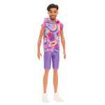 BARBIE Ken Fashionistas nukk habemega, HRH26