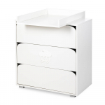 KLUPŚ komood vahetuslauaga NEL CLOUD, White