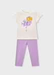 MAYORAL l&uuml;hikeste varrukatega t-s&auml;rk + retuusid, lilac, 3.726-96, cm