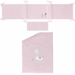 BIMBI DREAMS Nordic kolmeosaline voodispesukomplekt, Llama Purple, 78650331