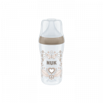 NUK pudel silikoonist lutiga PERFECT MATCH, Heart, M, 260 ml, SD100