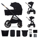 KINDERKRAFT universaalne k&auml;ru 2IN1 NEA 2.0, midnight black, KSNEA002BLK2000