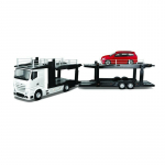 BBURAGO 1/43 Street Fire puksiirauto Mercedes Benz Actros ar automudel, assortii, 18-31458