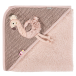 FEHN kapuutsiga vannir&auml;tik FLAMINGO, 80x80 cm., 42481