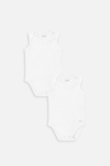 COCCODRILLO varrukateta bodi BASIC UNDERWEAR, valge, WC4413301BAU-001-0