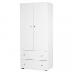 KLUPŚ kahe uksega kapp KAROLINA, White/Pine