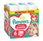 PAMPERS p&uuml;ksm&auml;hkmed Pants Monthly, 6 suurus, 14-19kg, 214 vnt., 80894756