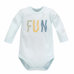PINOKIO pikkade varrukatega bodi FUN TIME, helesinine, 74 cm, 1-02-2203-04