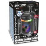 BONTEMPI juhtmevaba k&otilde;lar 2 mikrofoniga ja RGB tuledega, 49 1070
