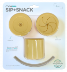 MINIKOIOI mini tass SIP+SNACK 2in1, 6m+, Mellow Yellow/Powder Grey, 101260006