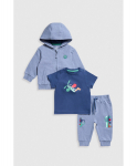 MOTHERCARE kapuutsiga kampsun, p&uuml;ksid ja t-s&auml;rk, JL206