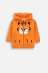 COCCODRILLO kapuutsiga kampsun TROPICAL STORY BOY NEWBORN, oranž, WC5132401TBN-006-086, 86 cm