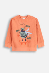 COCCODRILLO pikkade varrukatega s&auml;rk SAGE TIME BOY KIDS, oranž, WC5143102SBK-006-122, 122 cm