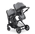 HAUCK jalutusk&auml;ru kaksikutele ATLANTIC TWIN, Melange grey, 500019