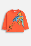 COCCODRILLO pikkade varrukatega s&auml;rk DRAGONS BOY KIDS, punane, WC5143101DBK-009-122, 122 cm