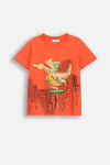 COCCODRILLO l&uuml;hikeste varrukatega s&auml;rk DRAGONS BOY KIDS, punane, WC5143202DBK-009-122, 122 cm