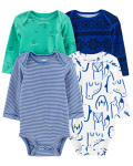 CARTER'S pikkade varrukatega bodi, 4tk., 1Q125510 69-72cm