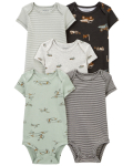 CARTER'S short sleeved body, 5tk., 1R036510 69-72 cm