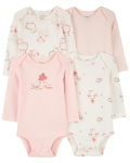 CARTER'S pikkade varrukatega bodi, 4tk., 1R353310 69-72 cm