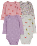 CARTER'S pikkade varrukatega bodi, 4tk., 1R582610 69-72 cm