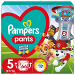 PAMPERS P&uuml;ksm&auml;hkmed Paw Patrol, suurus 5, 12-17kg, 66 tk, 81784213