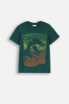 COCCODRILLO short sleeved t-shirt EVERYDAY BOY A, rohelised, ZC4143205VBA-011-152, 152 cm