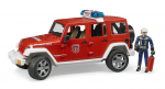 BRUDER 1:16 Jeep Wrangler tulet&otilde;rjeauto koos tulet&otilde;rjujaga, 02528