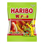 HARIBO kummikommid WORMS, puuviljane maitse, 100 g., HARI7737
