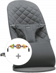 BABYBJ&Ouml;RN lamamistool BLISS Cotton + m&auml;nguasi, anthracite, 606126