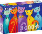 ENJOY PUZZLE pusle Naeratavad kassid, 1000 tk, 68 &times; 48 cm, Enjoy-1738
