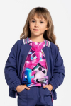 COCCODRILLO n&ouml;&ouml;pidega kampsun COSMIC GIRL KIDS, sinine, WC5132201CGK-014-122, 122 cm
