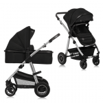 LIONELO universaalne k&auml;ru AMBER 2in1, Black silver, LO-AMBER 2IN1