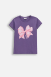 COCCODRILLO short sleeved t-shirt, purple, WC6143209VGA-016-116, 116 size