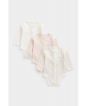 MOTHERCARE pikkade varrukatega bodi, 3 tk., CB318