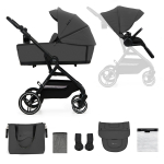 KINDERKRAFT universaalne jalutusk&auml;ru YOXI 2in1, moonlight grey, KSYOXI00GRY2000