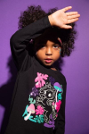 COCCODRILLO t-s&auml;rk RAVE GIRL KIDS, must, cm