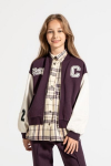 COCCODRILLO pullover with zipper ACADEMY GIRL JUNIOR, v&auml;rviline, ZC4132202AGJ-022-164, 164 cm