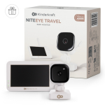 KINDERKRAFT video beebimonitor NITEEYE TRAVEL, White, KENITR00WHT0000