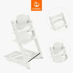 STOKKE s&ouml;&ouml;gitool koos turvakaarega TRIPP TRAPP, white, 684700