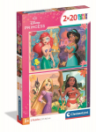 CLEMENTONI pusle Disney Princess, 2x20 tk, 24092