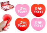 LOVE YOU MORE stressivastane m&auml;nguasi s&uuml;da Squishy 7cm. assortii, 543455