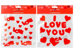 LOVE YOU MORE geel aknakleebised, 20 X 20cm., assortii, 737122