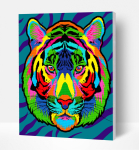 SPLAT PLANET pixel art popkunsti tiiger 30x40 cm, SP45607