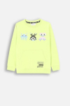 COCCODRILLO t-shirt WORLD OF PIXEL BOY KIDS, lime, ZC4143102WBK-030-122, 122 cm