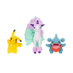POKEMON Gible, Pikachu ja Galarian Ponyta figuurid, 3 tk, PKW4097