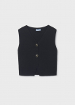 MAYORAL varrukateta pluus, black, 6.020-31, cm