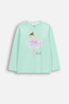 COCCODRILLO pikkade varrukatega t-s&auml;rk, mint, cm