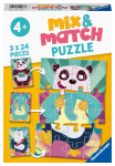 RAVENSBURGER pusle Loomad, 3x24tk, 05137